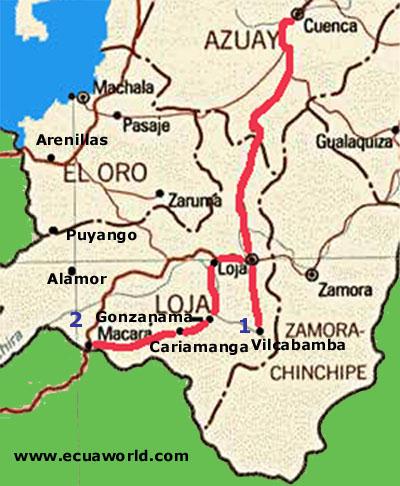 Cuenca - Loja - Vilcabamba - Macara