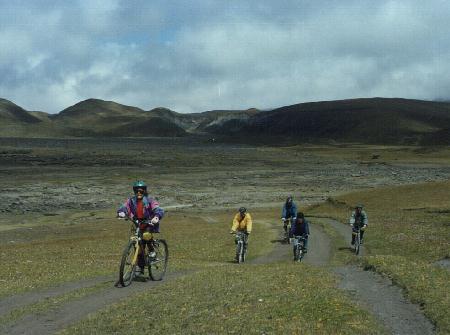 biking Andes